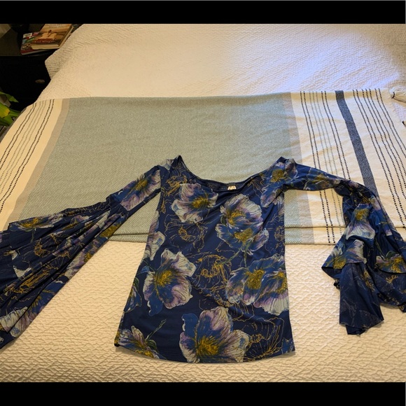 Free People Floral Off the Shoulder Top - Picture 2 of 3